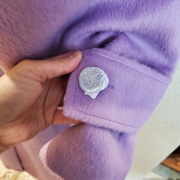 Nasty Gal Collection Plus Size Purple Belted Maxi Long Festival Winter Coat - Picture 16 of 16